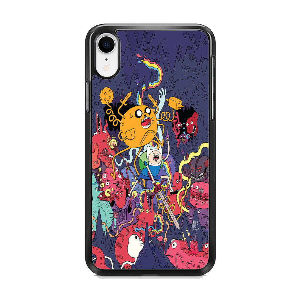 Finn and Jake Fights Monsters iPhone XR Case - Octracase