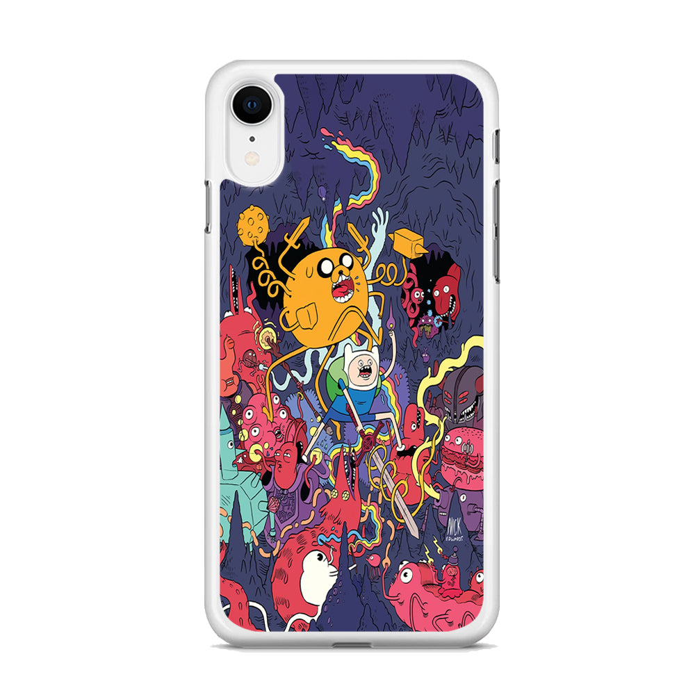 Finn and Jake Fights Monsters iPhone XR Case - Octracase