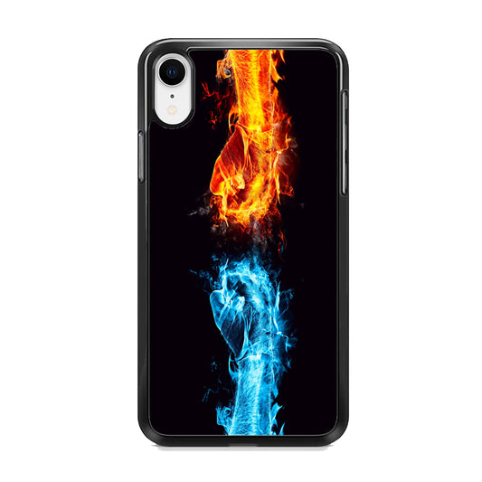 Fire and Ice hand iPhone XR Case - Octracase