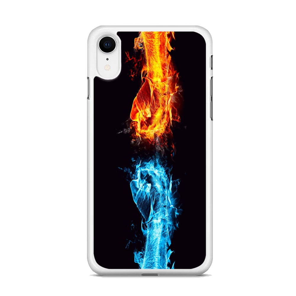 Fire and Ice hand iPhone XR Case - Octracase