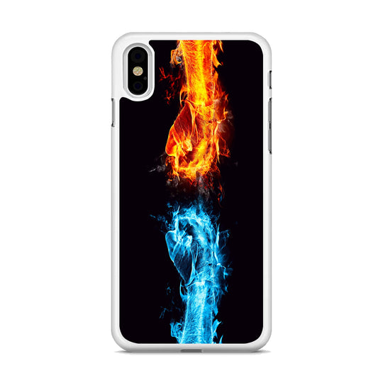 Fire and Ice hand  iPhone X Case - Octracase