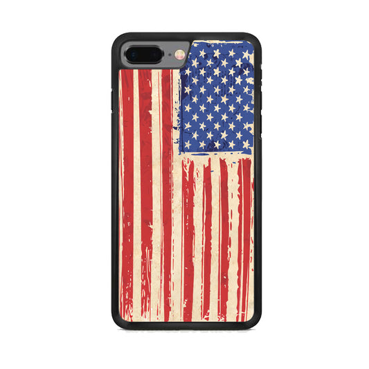 Flag of USA Sketch of Victory iPhone 8 Plus Case