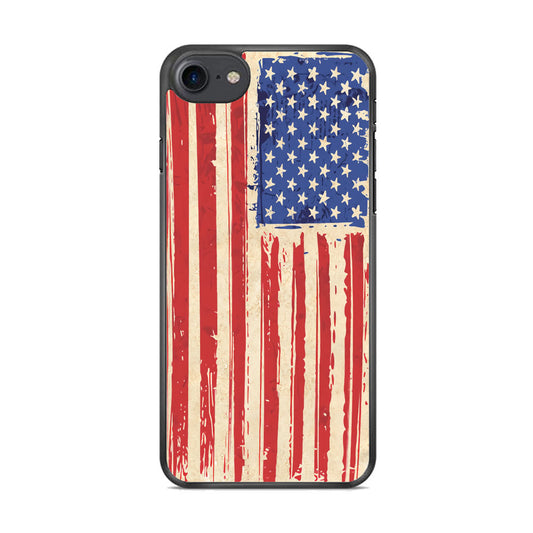 Flag of USA Sketch of Victory iPhone 7 Case