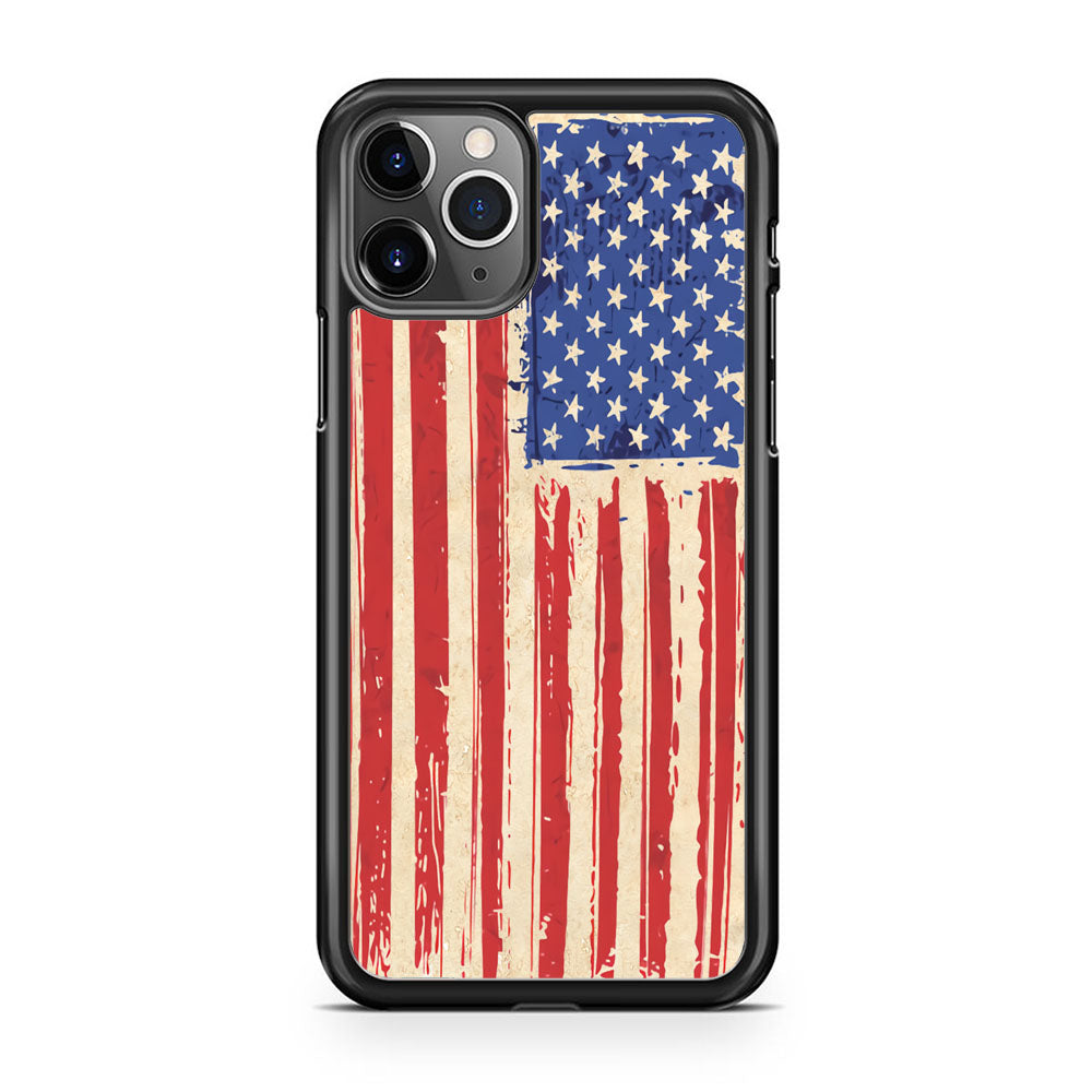 Flag of USA Sketch of Victory iPhone 11 Pro Case