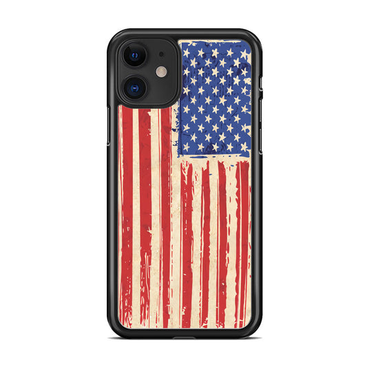 Flag of USA Sketch of Victory iPhone 11 Case