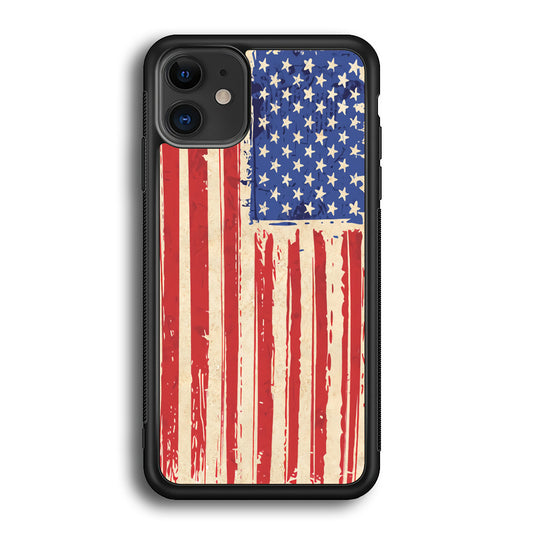 Flag of USA Sketch of Victory iPhone 12 Case