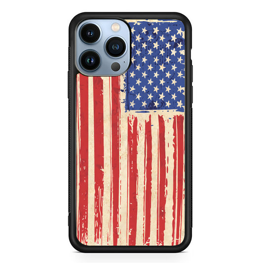 Flag of USA Sketch of Victory iPhone 13 Pro Max Case