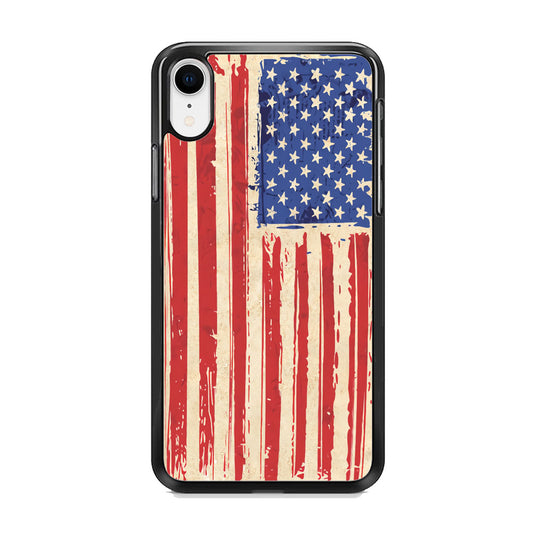 Flag of USA Sketch of Victory iPhone XR Case