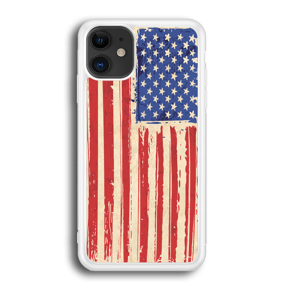 Flag of USA Sketch of Victory iPhone 12 Case