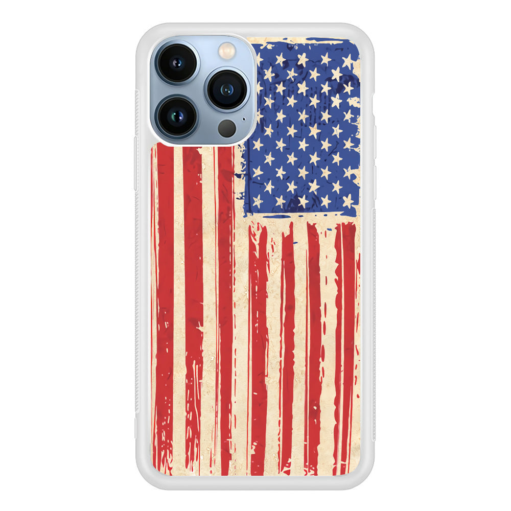 Flag of USA Sketch of Victory iPhone 13 Pro Max Case