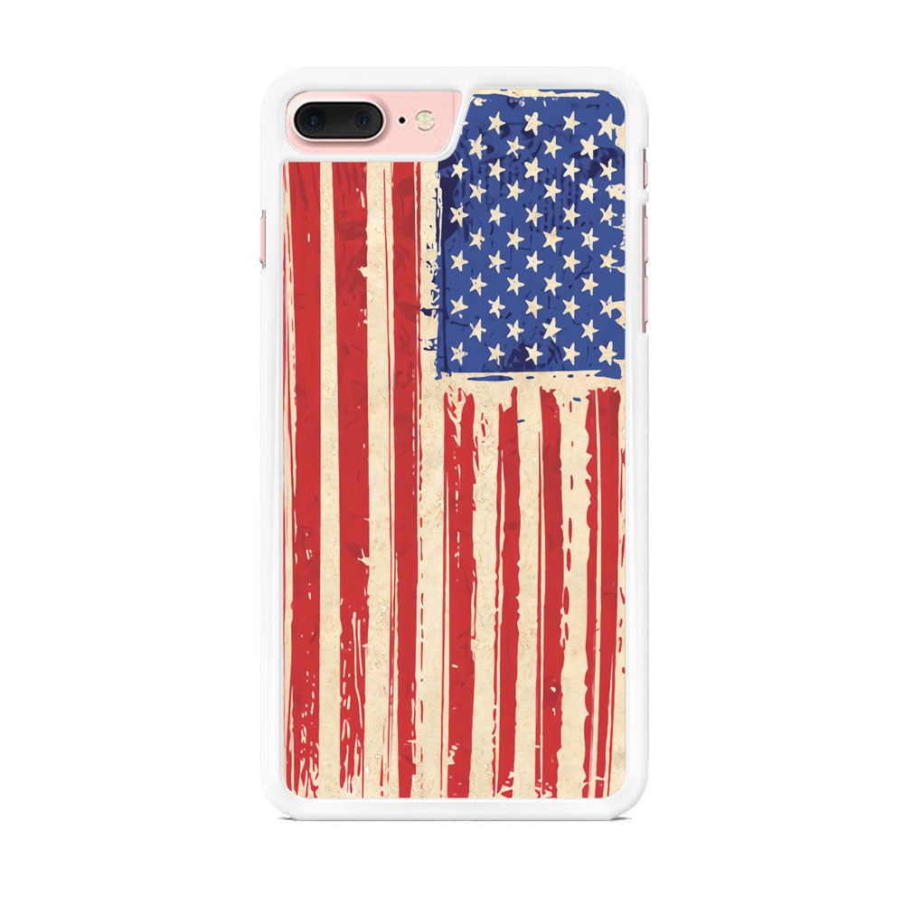 Flag of USA Sketch of Victory iPhone 7 Plus Case