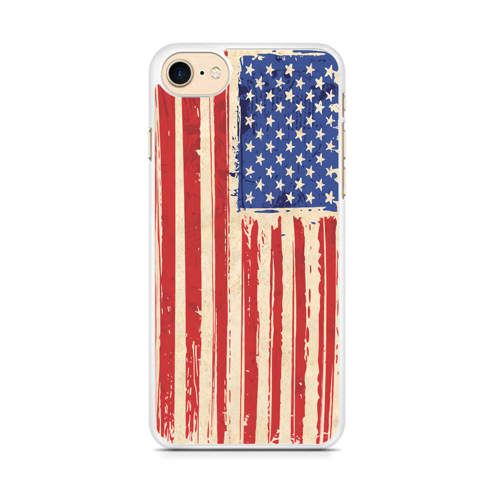 Flag of USA Sketch of Victory iPhone 7 Case