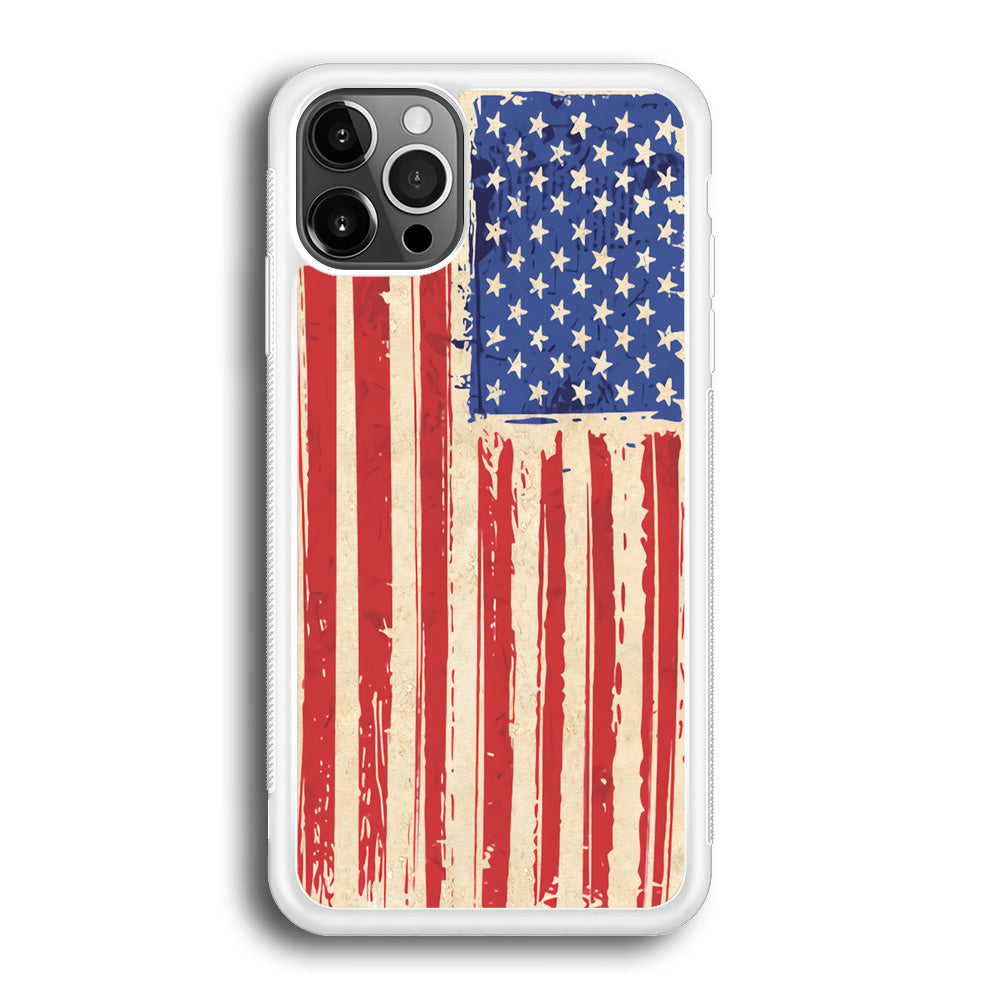 Flag of USA Sketch of Victory iPhone 12 Pro Case