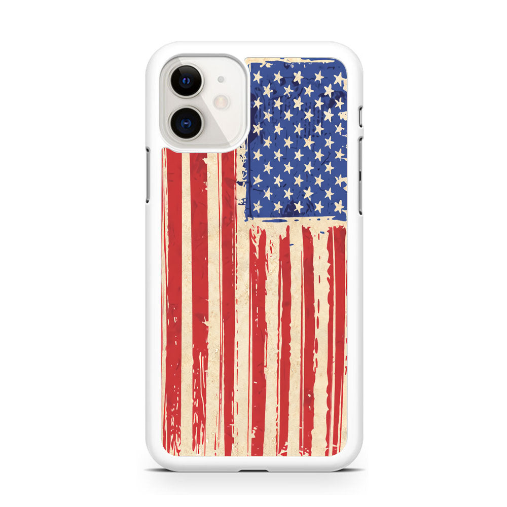 Flag of USA Sketch of Victory iPhone 11 Case