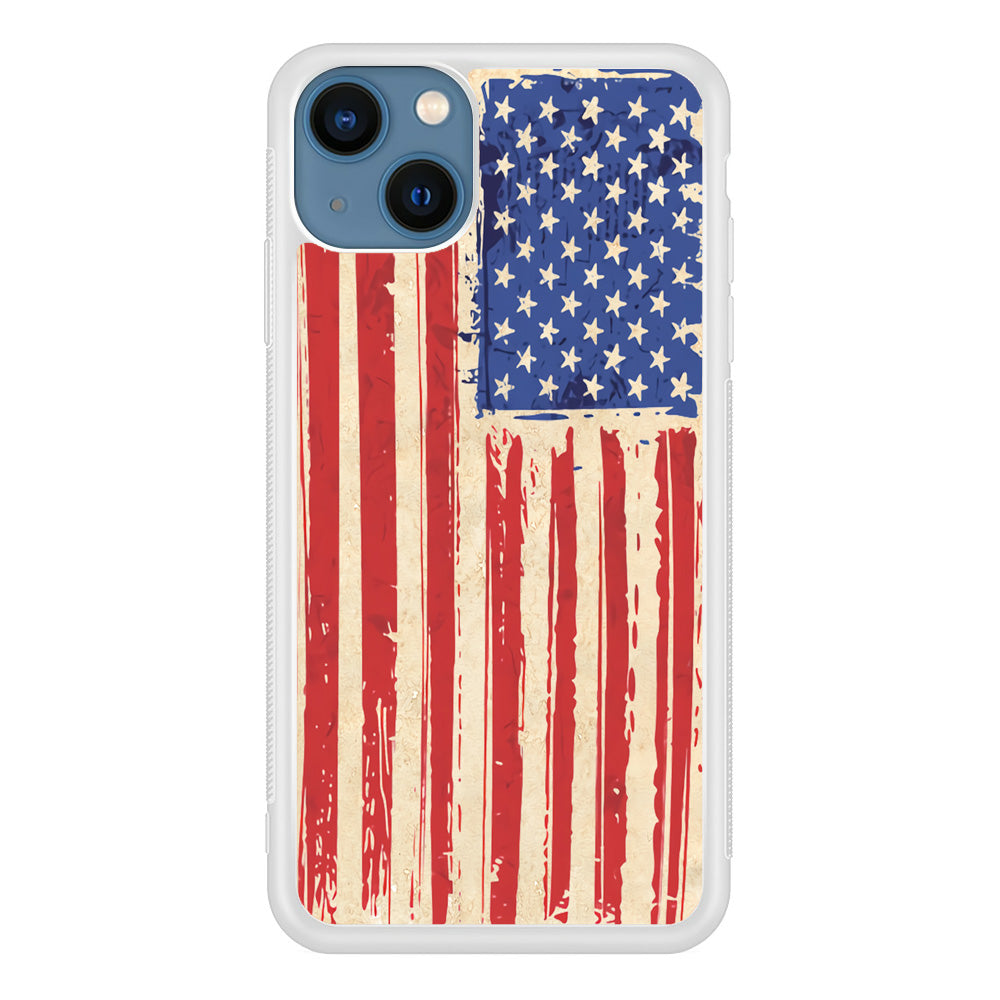 Flag of USA Sketch of Victory iPhone 13 Case