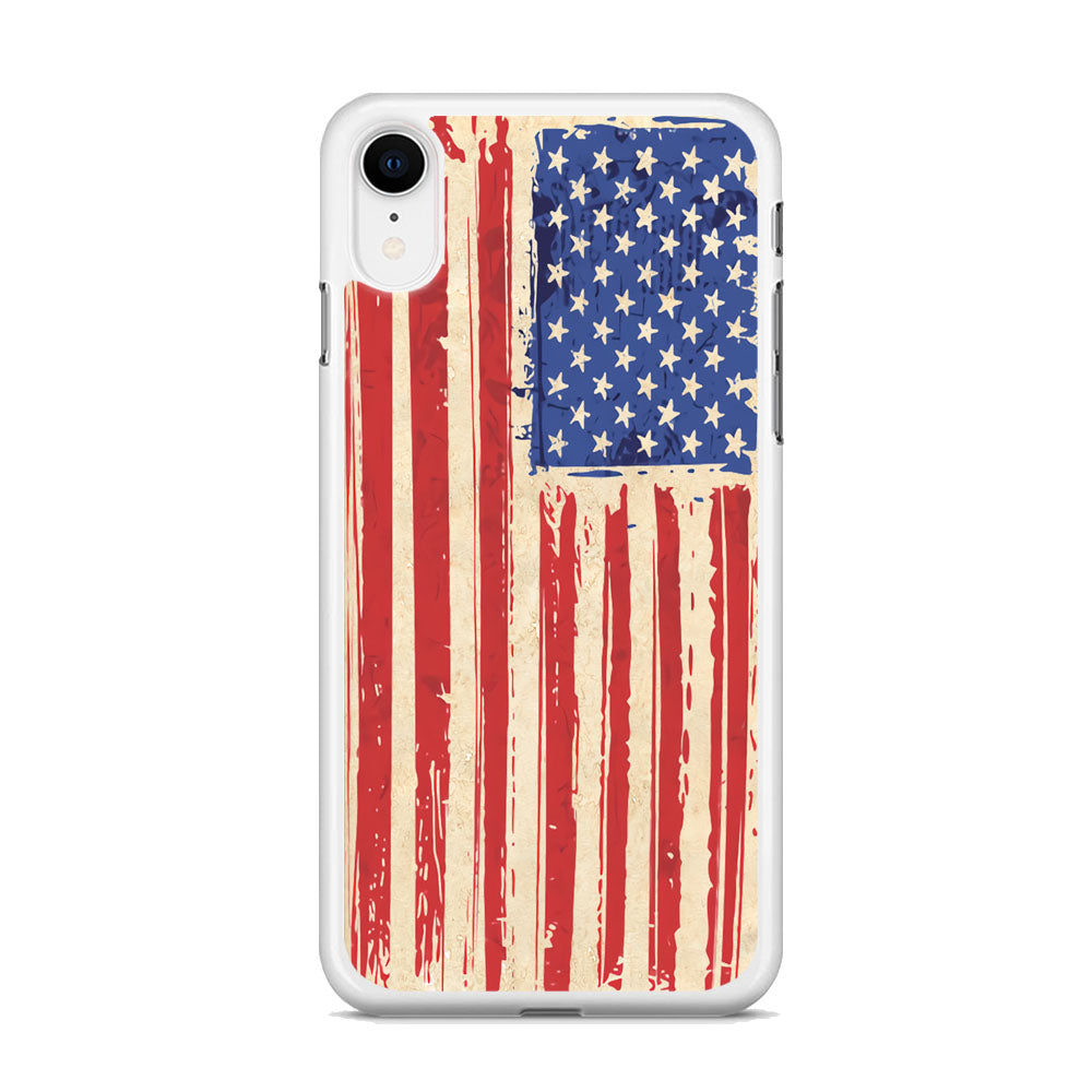 Flag of USA Sketch of Victory iPhone XR Case