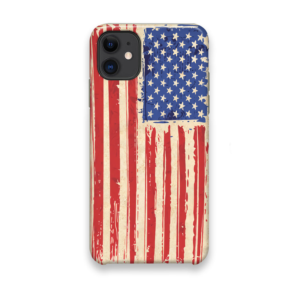 Flag of USA Sketch of Victory iPhone 11 Case