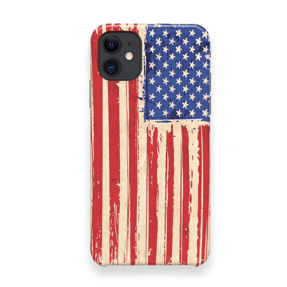 Flag of USA Sketch of Victory iPhone 12 Case