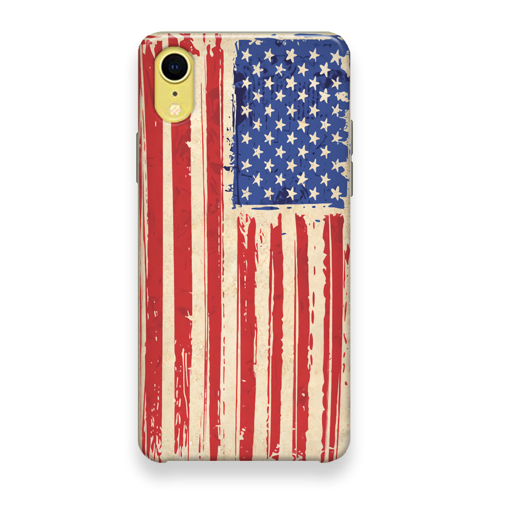 Flag of USA Sketch of Victory iPhone XR Case