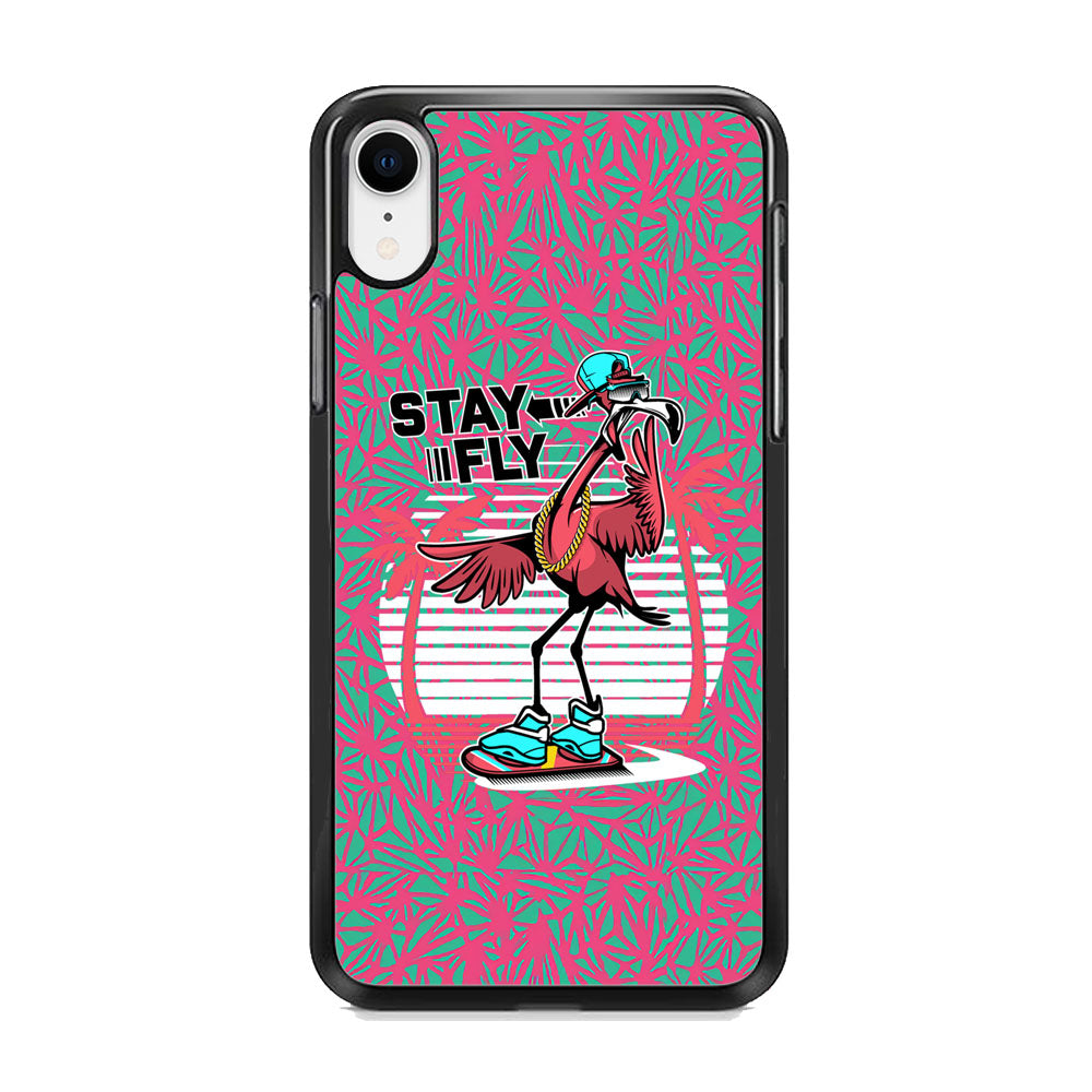 Flamingo Skate to Fly iPhone XR Case