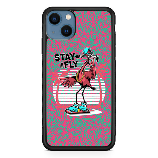 Flamingo Skate to Fly iPhone 13 Case