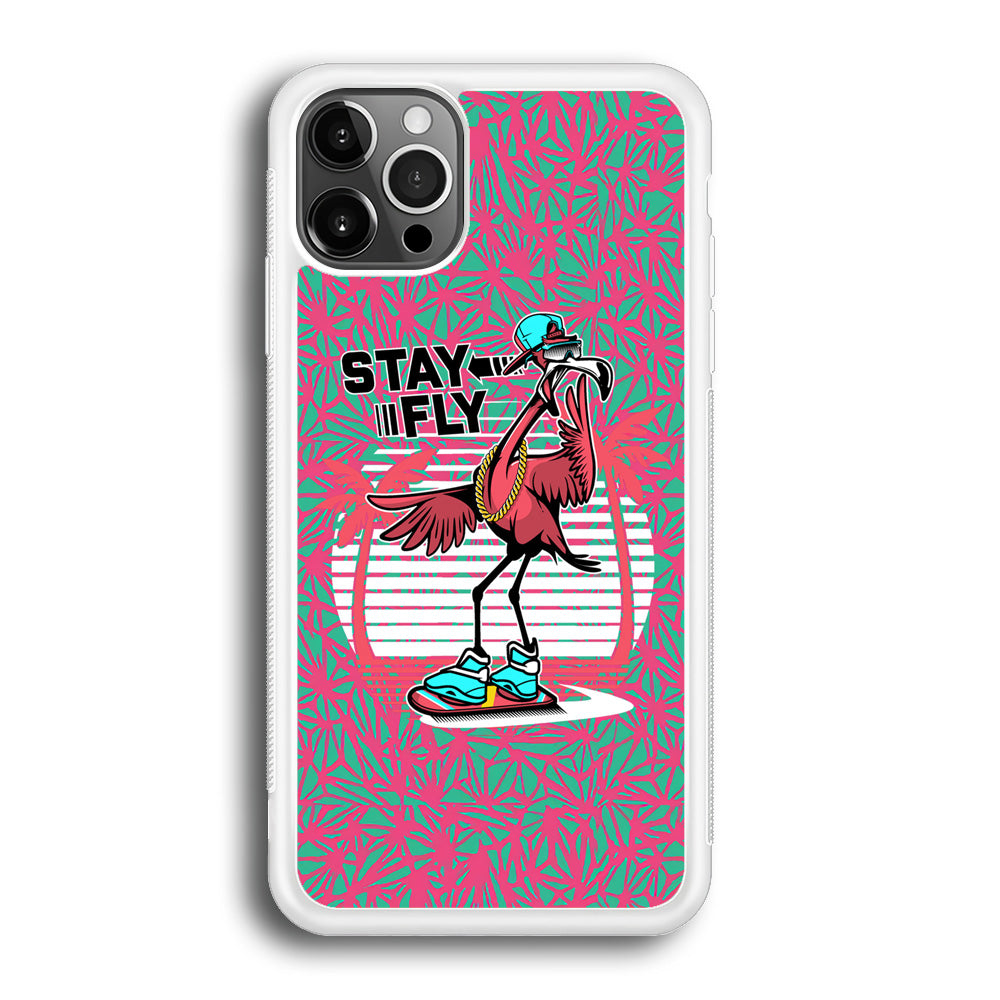 Flamingo Skate to Fly iPhone 12 Pro Case