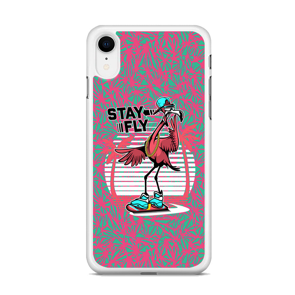 Flamingo Skate to Fly iPhone XR Case