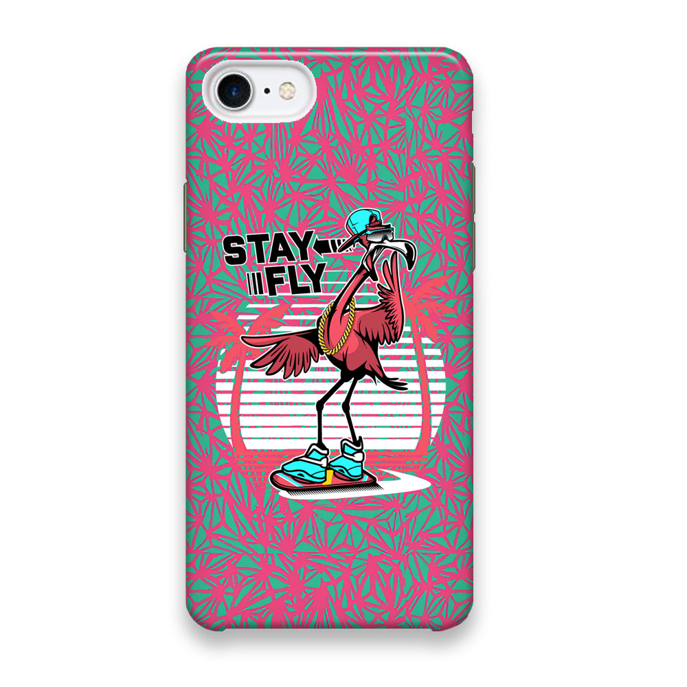 Flamingo Skate to Fly iPhone 7 Case