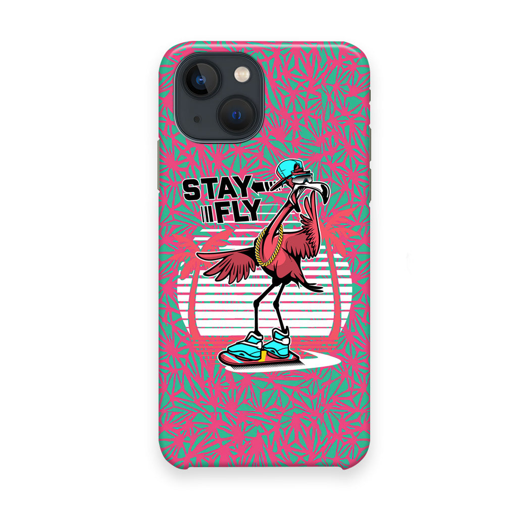 Flamingo Skate to Fly iPhone 13 Case