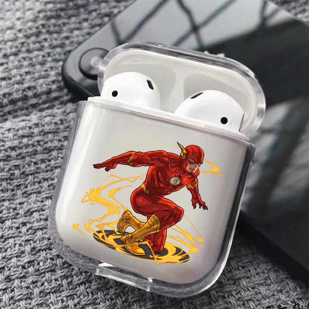 Flash Comic Hard Plastic Protective Clear Case Cover For Apple Airpods - Octracase