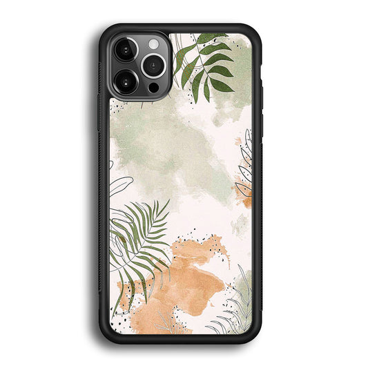 Floral Gray Colour iPhone 12 Pro Case