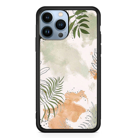 Floral Gray Colour iPhone 13 Pro Max Case