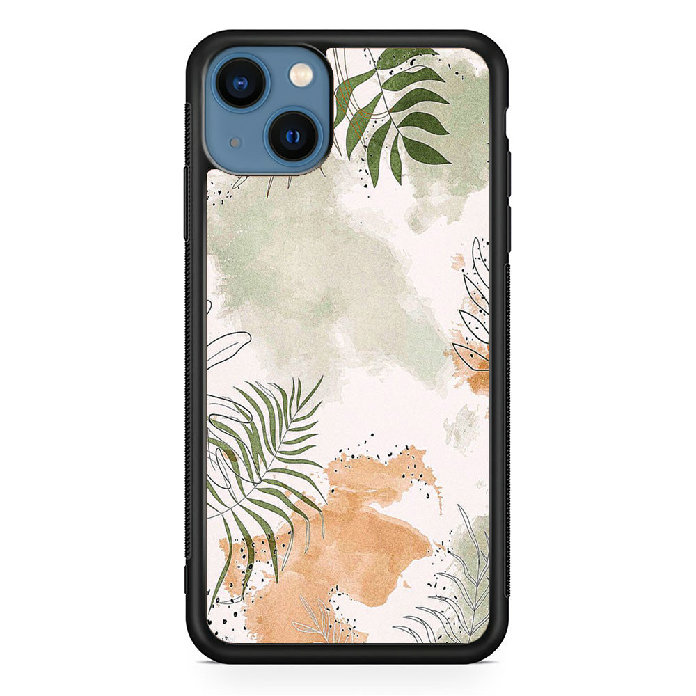 Floral Gray Colour iPhone 13 Case