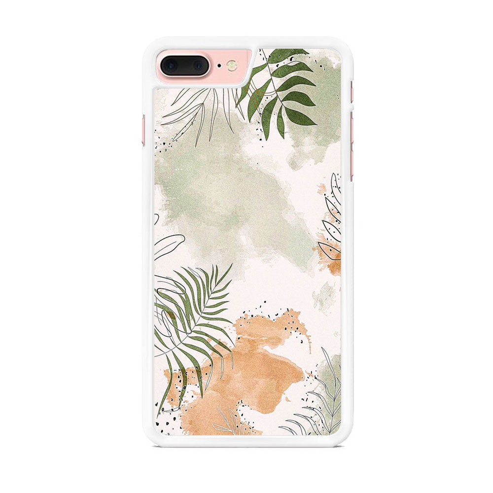 Floral Gray Colour iPhone 7 Plus Case