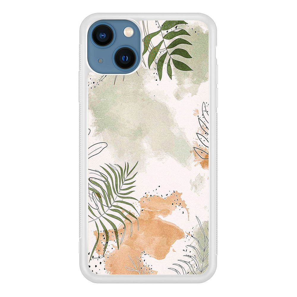 Floral Gray Colour iPhone 13 Case