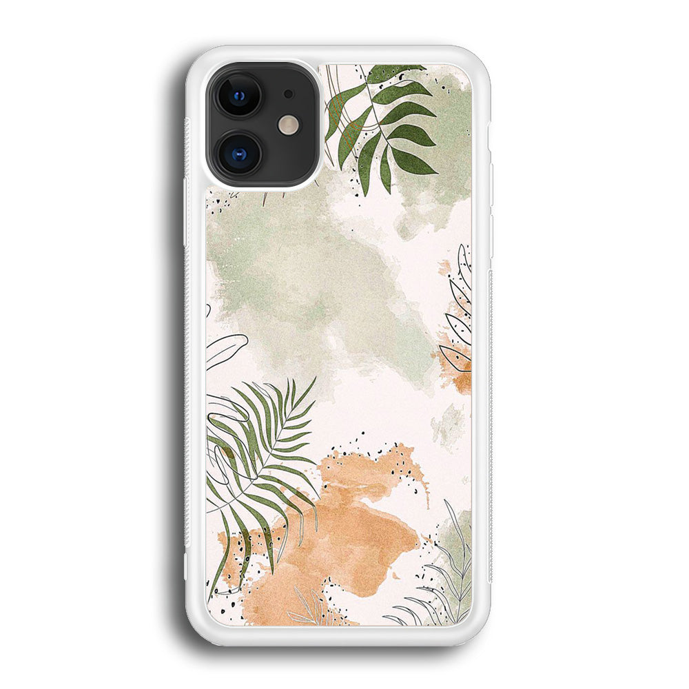 Floral Gray Colour iPhone 12 Case