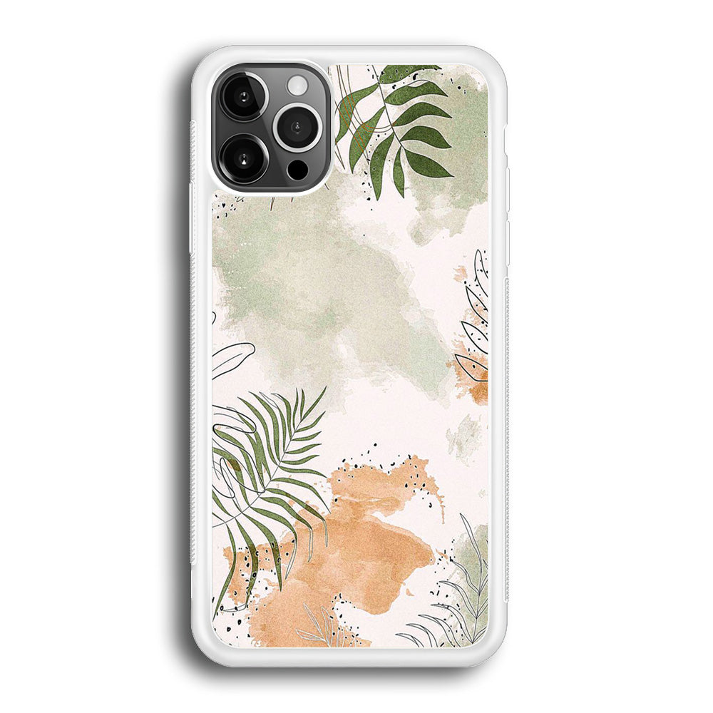 Floral Gray Colour iPhone 12 Pro Case