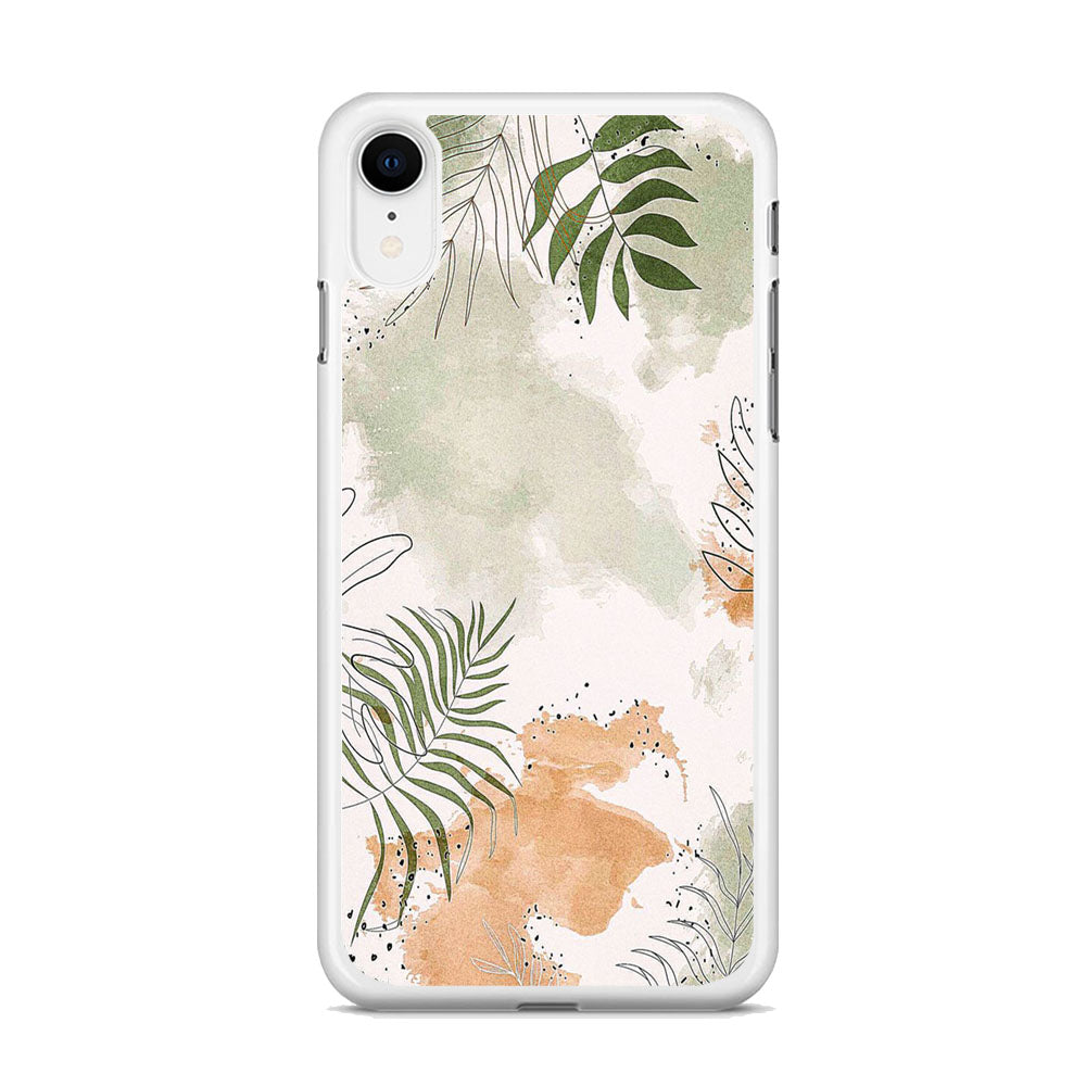 Floral Gray Colour iPhone XR Case