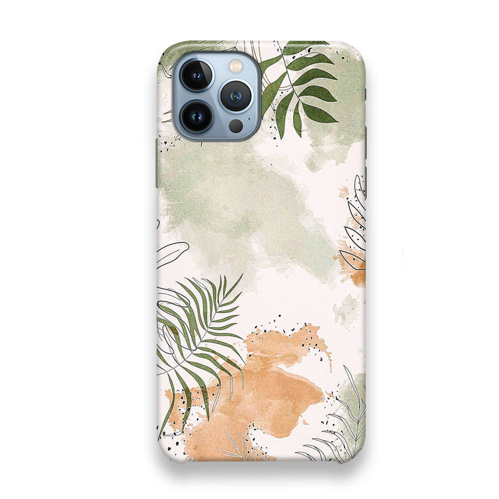 Floral Gray Colour iPhone 13 Pro Max Case