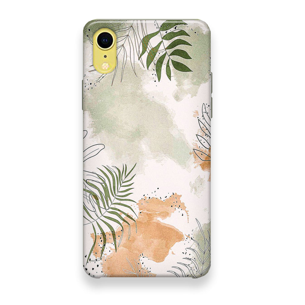 Floral Gray Colour iPhone XR Case