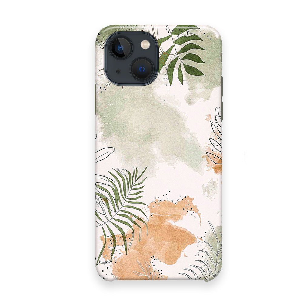 Floral Gray Colour iPhone 13 Case