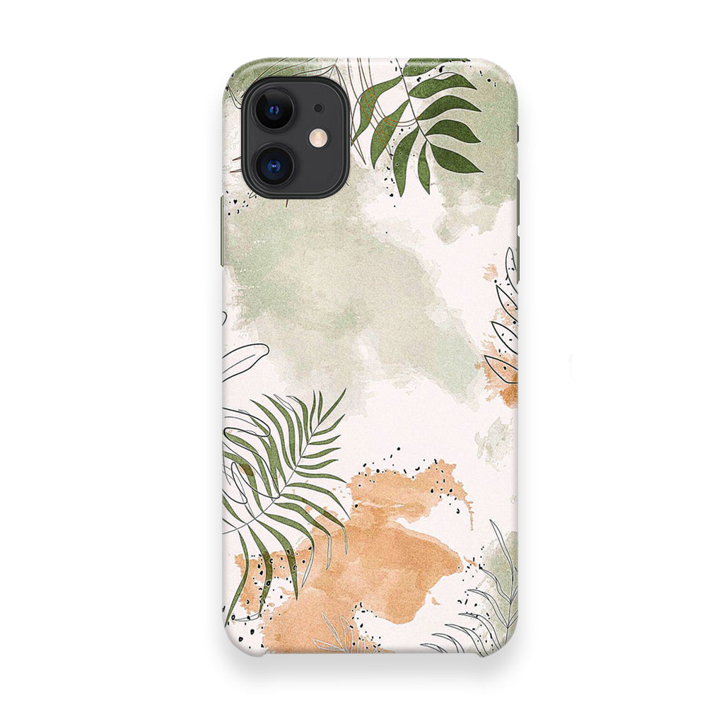 Floral Gray Colour iPhone 12 Case