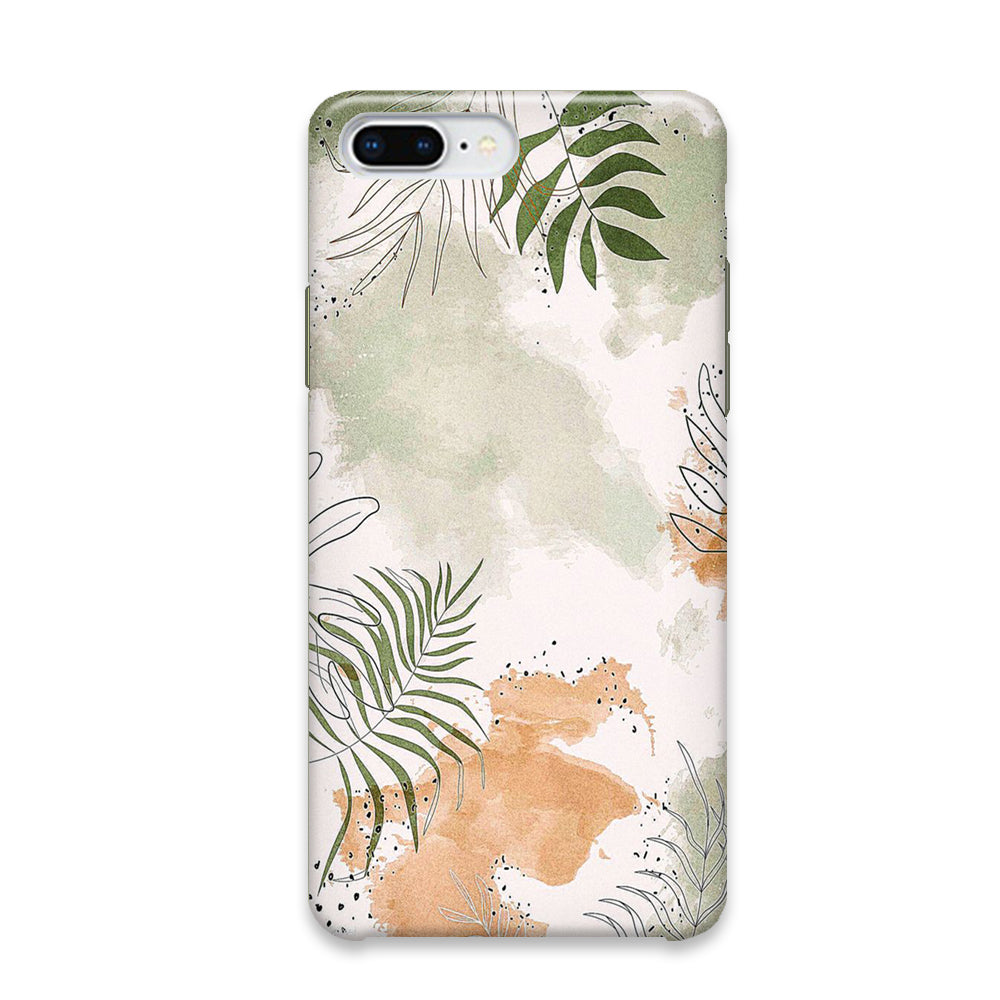 Floral Gray Colour iPhone 8 Plus Case