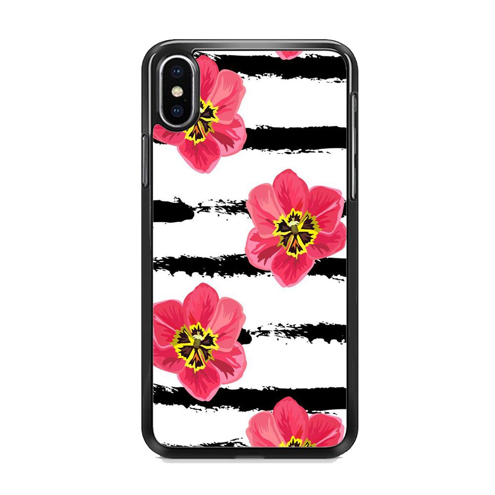 Flower Painting Streak iPhone Xs Case - Octracase