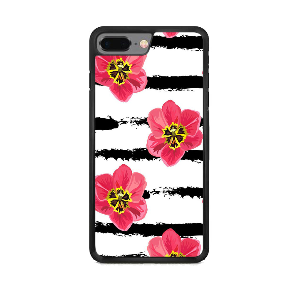 Flower Painting Streak iPhone 8 Plus Case - Octracase