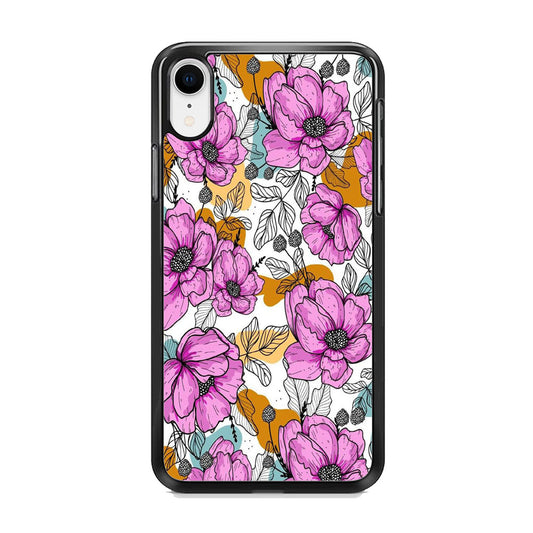 Flower Purple Arts iPhone XR Case - Octracase