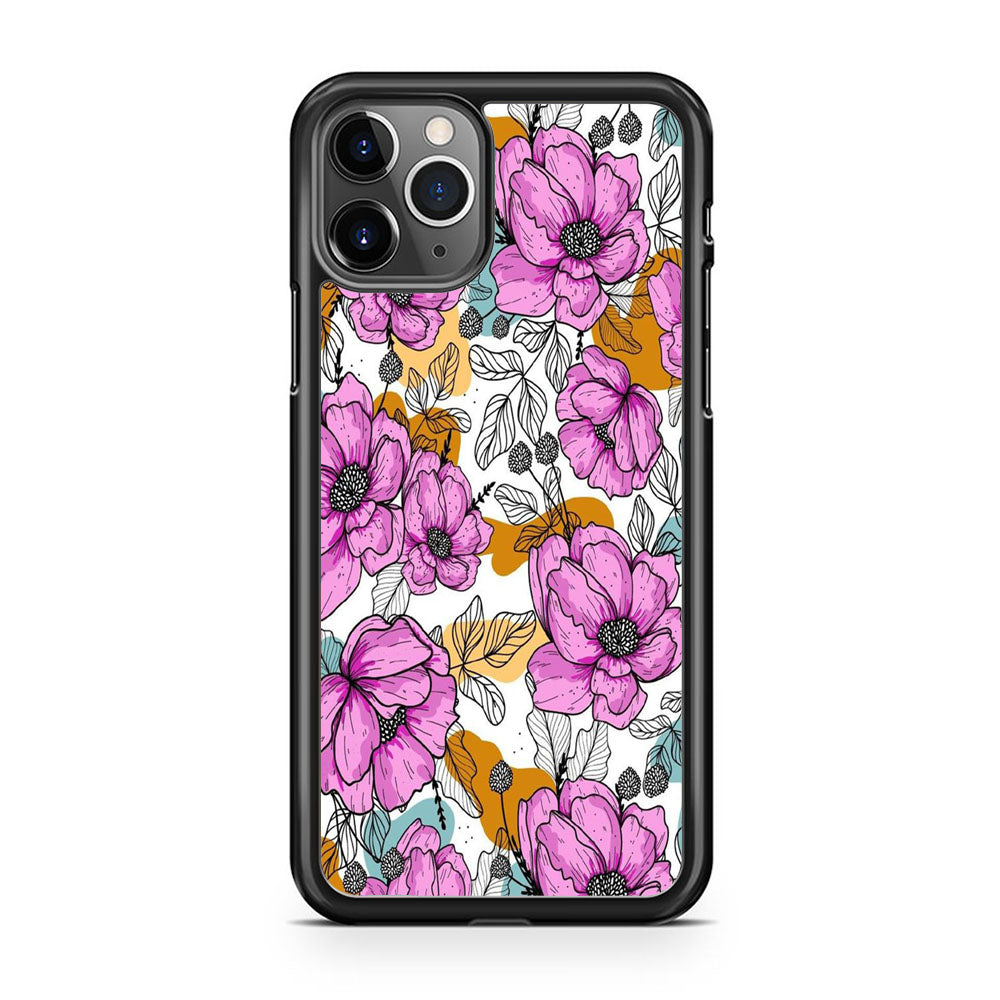 Flower Purple Arts iPhone 11 Pro Case - Octracase