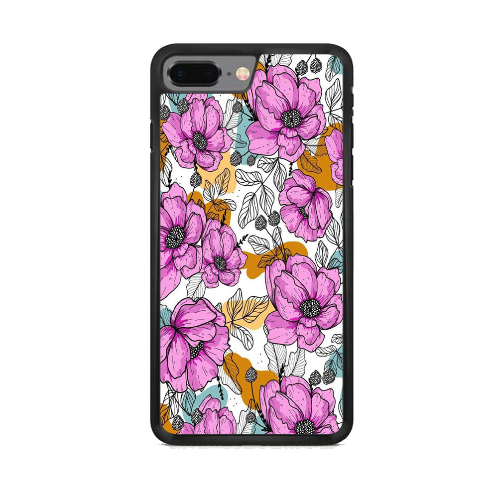 Flower Purple Arts iPhone 7 Plus Case - Octracase