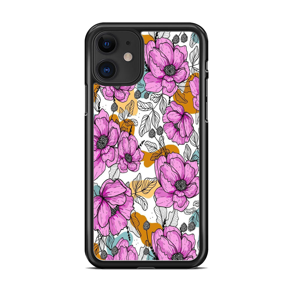 Flower Purple Arts iPhone 11 Case - Octracase