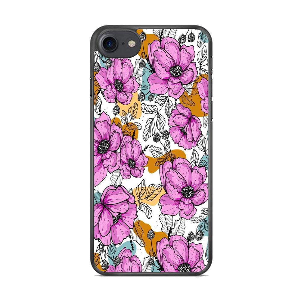 Flower Purple Arts iPhone 7 Case - Octracase